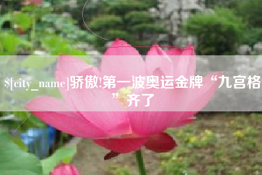 池州骄傲!第一波奥运金牌“九宫格”齐了