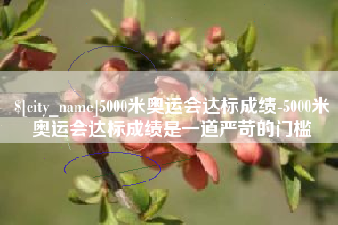 池州5000米奥运会达标成绩-5000米奥运会达标成绩是一道严苛的门槛
