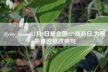 池州11月9日是全国119消防日,为积极推进修改病句