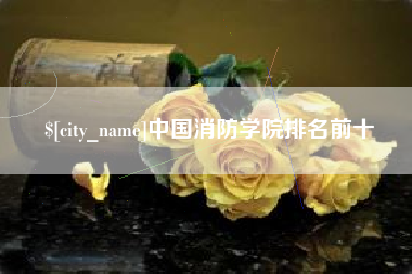 池州中国消防学院排名前十