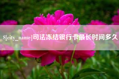 池州司法冻结银行卡最长时间多久