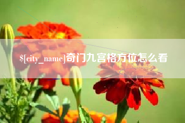 池州奇门九宫格方位怎么看