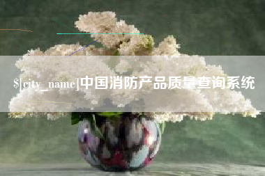 池州中国消防产品质量查询系统