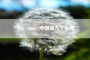 池州中国第九个金牌