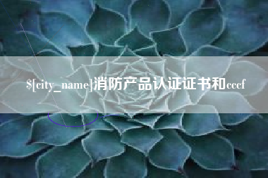 池州消防产品认证证书和cccf