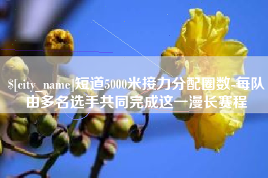 池州短道5000米接力分配圈数-每队由多名选手共同完成这一漫长赛程