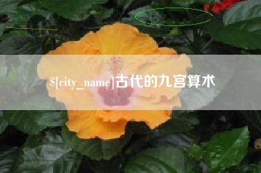 池州古代的九宫算术