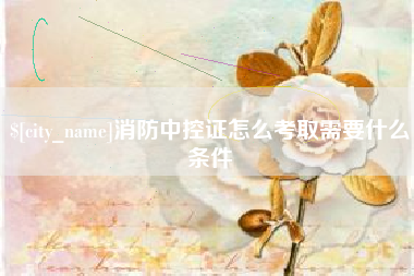 池州消防中控证怎么考取需要什么条件