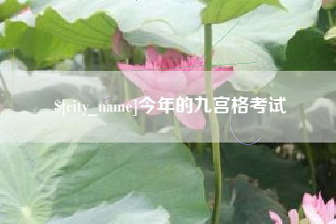 池州今年的九宫格考试