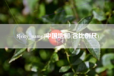 池州中国地图(含比例尺)